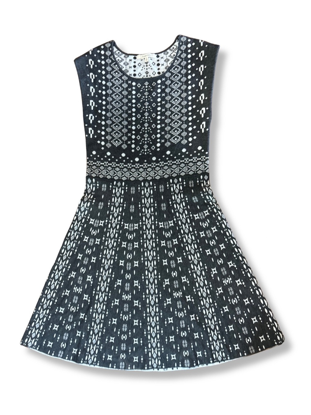 41 Hawthorn Black & White Patterned Midi Dress